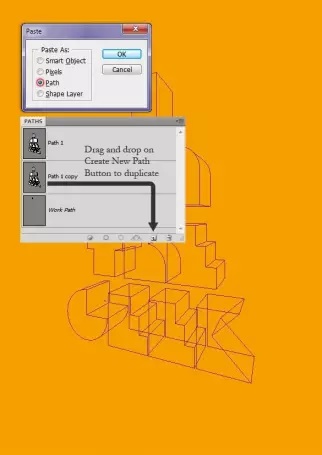 آموزش پوستر تایپوگرافی سه بعدی